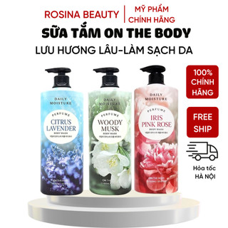  Sữa Tắm On The Body sữa tắm Daily Moisture Perfume Body Wash Iris Scent 1100ml hàn quốc Rosinabeauty 