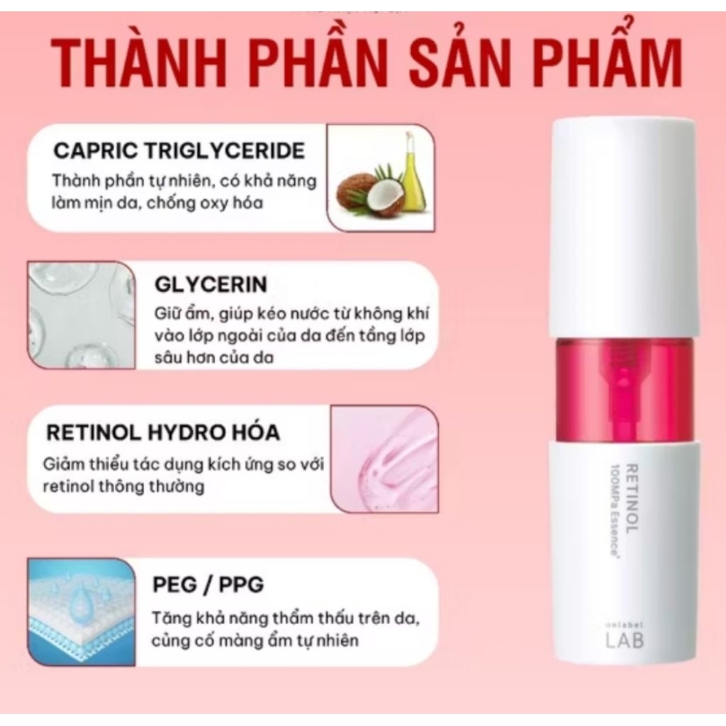 Tinh chất Unlabel LAB RETINOL 50ml- Hàng Nhật Nội Địa