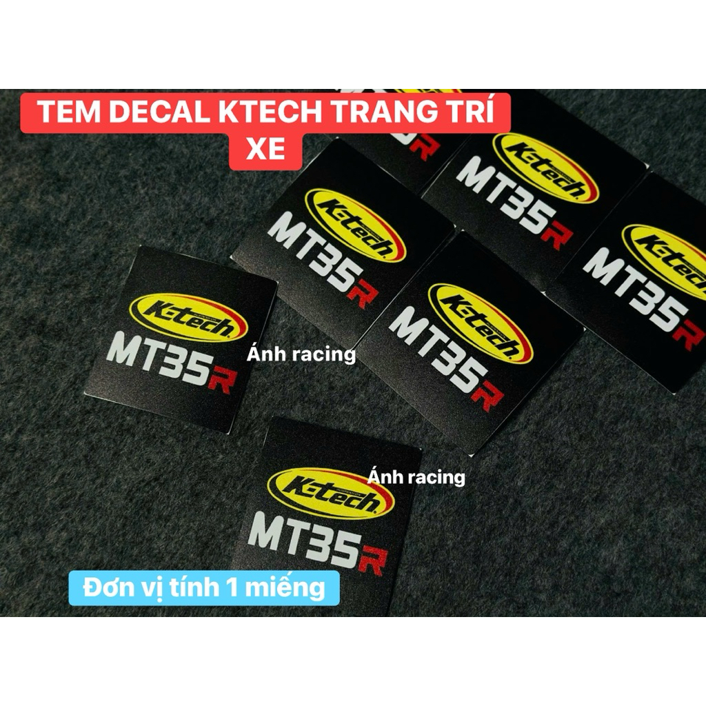 TEM DECAL KTECH TRANG TRÍ DÁN XE