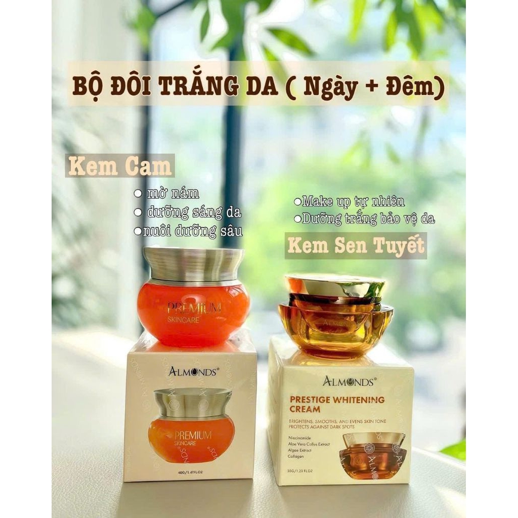 COMBO DƯỠNG NGÀY ĐÊM CHÍNH HÃNG ALMONDS