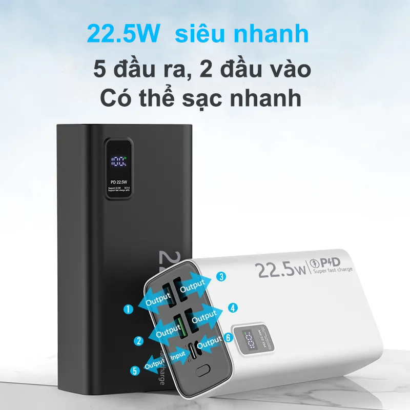 K7 sạc dự phòng Dosen Pro PD22.5w Sạc nhanh pin dự phòng màn hình led tích hợp tích hợp (10000mAh-50000mAh) | BigBuy360 - bigbuy360.vn