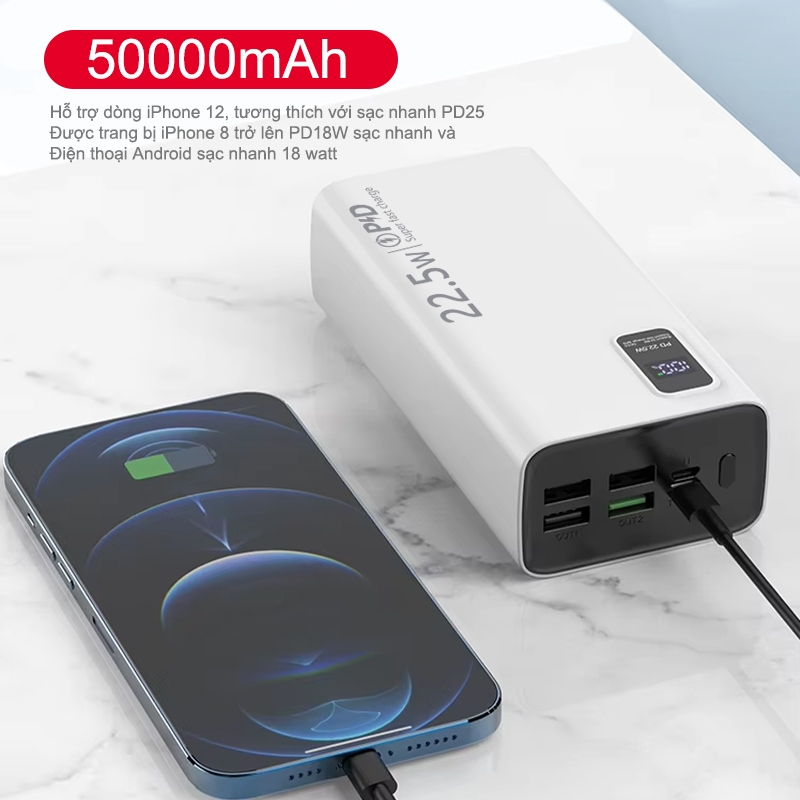 K7 sạc dự phòng Dosen Pro PD22.5w Sạc nhanh pin dự phòng màn hình led tích hợp tích hợp (10000mAh-50000mAh) | BigBuy360 - bigbuy360.vn