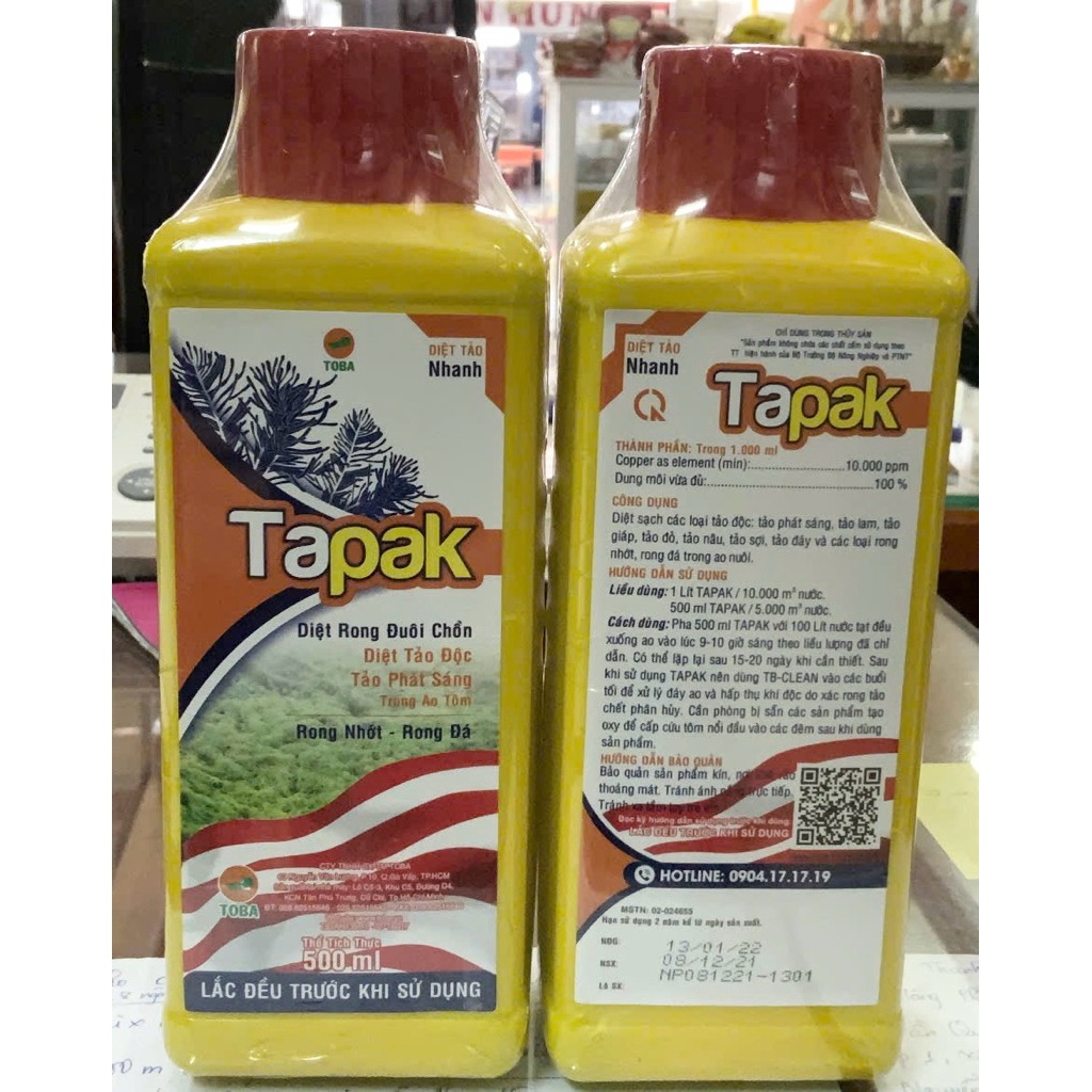 DIỆT RONG TOBA - TAPAK -BK TẢO