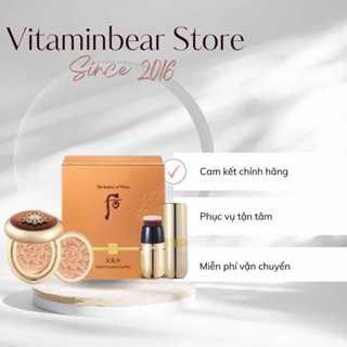  Set phấn nước tái sinh Hoa Hiên Whoo Radiant Essence Cushion SPF50+ PA+++ 