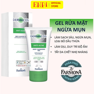 Sữa rửa mặt cho da dầu mụn Farmona Dermacos Anti Acne Deep Cleansing Gel