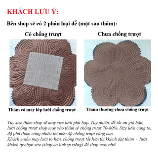 Thảm lau chân bông hoa mặt cười 8 cánh