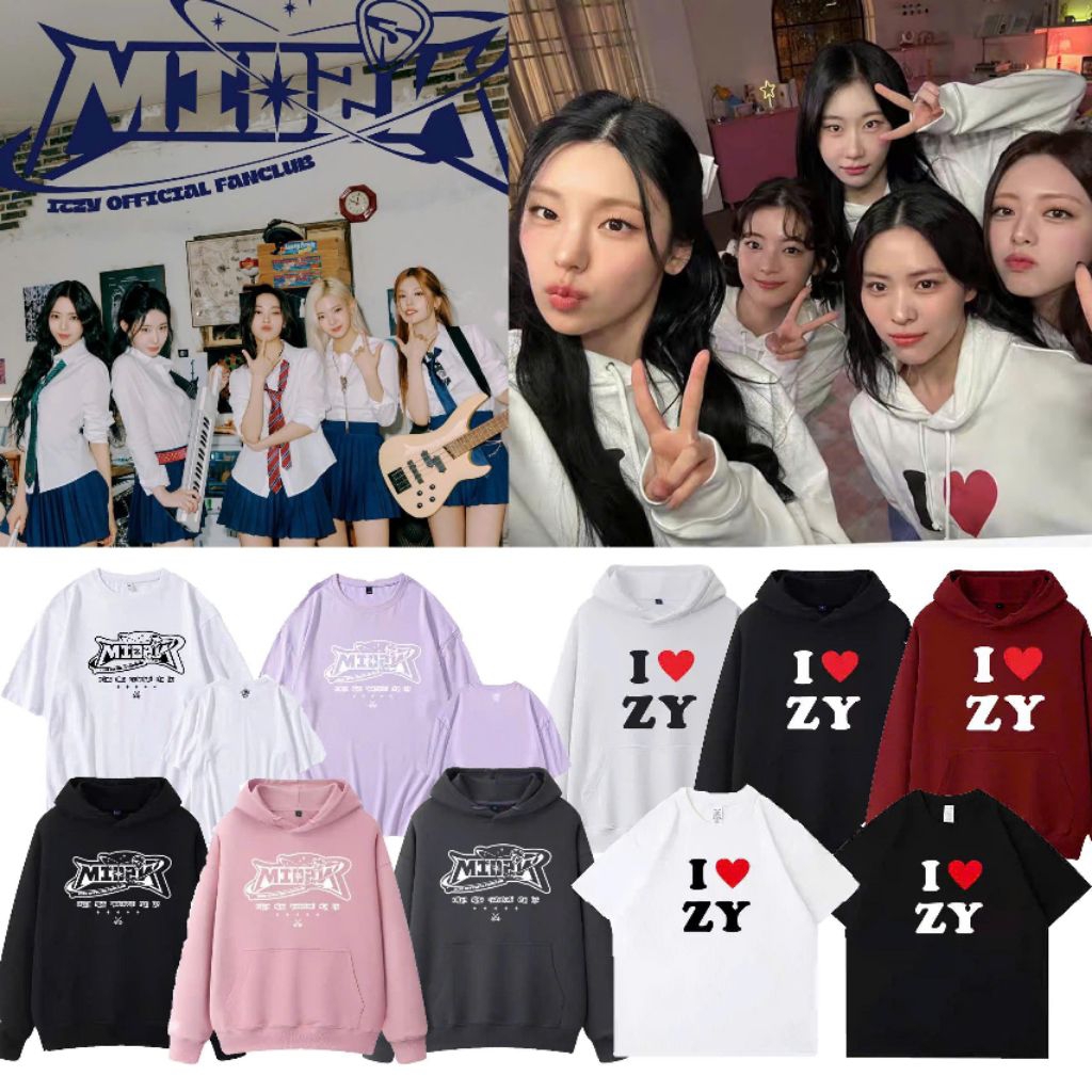 Áo thun + hoodie ITZY - 6th Anniversary + MIDZY 3rd Generation Official Fanclub