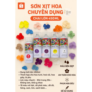 Sơn Xịt Hoa Tươi Hoa Khô 450ml – Nhiều Màu Đẹp, Dùng Cho Shop Hoa. Xịt Màu Hoa Nghệ Thuật Bám Đều, Giữ Màu Lâu