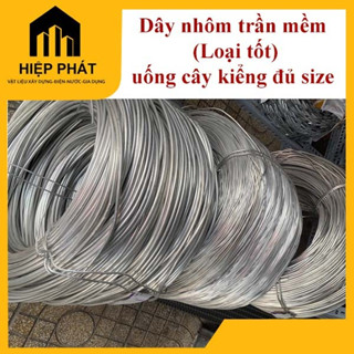 Dây nhôm trần mềm (Loại tốt), dây nhôm uống cây kiểng đủ size, Dây nhôm trần 1kg sỉ/lẻ chuyên dùng uốn cây ,quấn câycảnh
