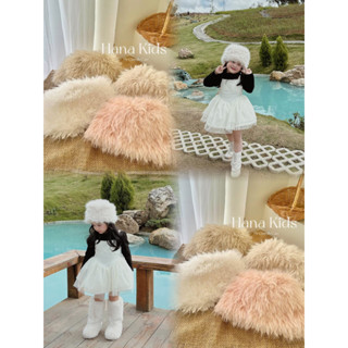   CO VE R E.LLY HÀN  MŨ LÔNG MỀM MẠI CHO BÉ GÁI SIÊU XINH - NÓN BUCKET GIỮ ẤM CHO BÉ GÁI 