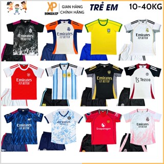 Áo Đá Bóng Trẻ Em, Đồ Đá Banh Trẻ Em 2024 Vải Thun Lạnh Cao Cấp BONGDAXP S1
