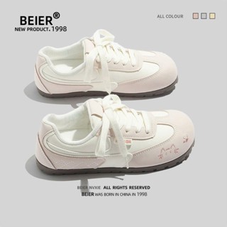  BAIDIKA 100% giày thể thao nữ beier giày sneaker beier hình mèo dễ thương mầu hồng 3621 
