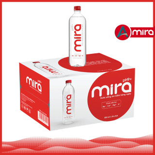  Thùng 24 Chai Nước Uống ION Kiềm Đóng Chai Mira TAV 550ml -Nước ION Kiềm Thái Công Review Hỗ trợ tiêu hoá trung hoà Axit 