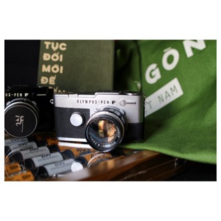   Sẵn Hàng  Máy ảnh film Olympus Pen F - "Vua" máy half-frame SLR nhỏ gọn chụp 72 kiểu cuộn. 
