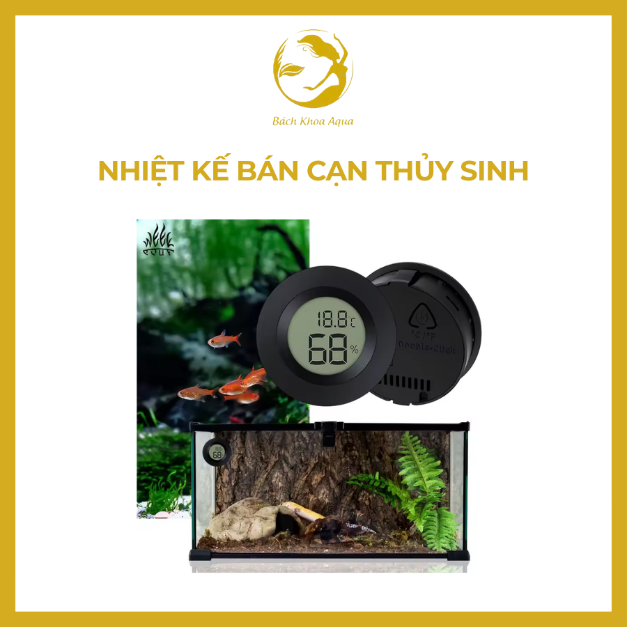 Nhiệt kế bán cạn – Đo nhiệt độ hồ cá cảnh, bể thủy sinh chính xác