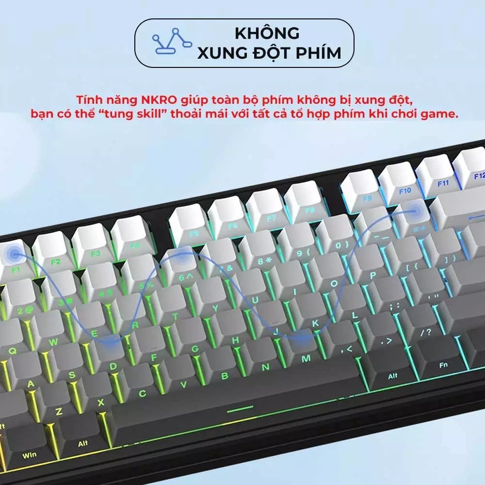 ⚡[NEW Cực Hot] Bàn Phím Cơ Xinmeng M87 Lite – USB-C /Mode Bluetooth + 2.4G – Gasket, PBT, Full Foam | BigBuy360 - bigbuy360.vn