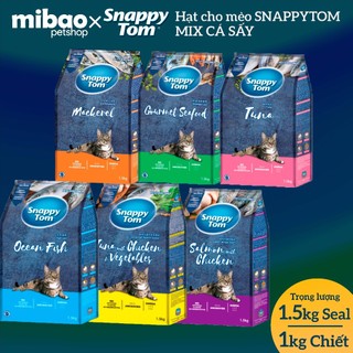  Thức Ăn Hạt SNAPPY TOM Mix Cá Khô Cho Mèo Mọi Lứa Tuổi - Mibao Pet Shop 