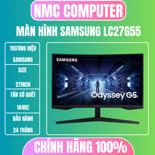  Màn hình cong Samsung LC27G55 27" 2K 144Hz FreeSync chuyên game chính hãng bảo hành 24 tháng 