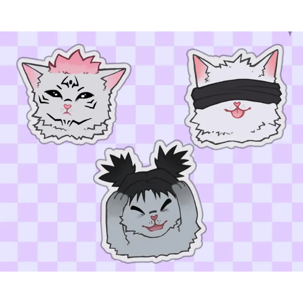 JJK Cat Acrylic Phone Charm Gojo Sukuna Choso Gloomykisu 5 out of 5 stars