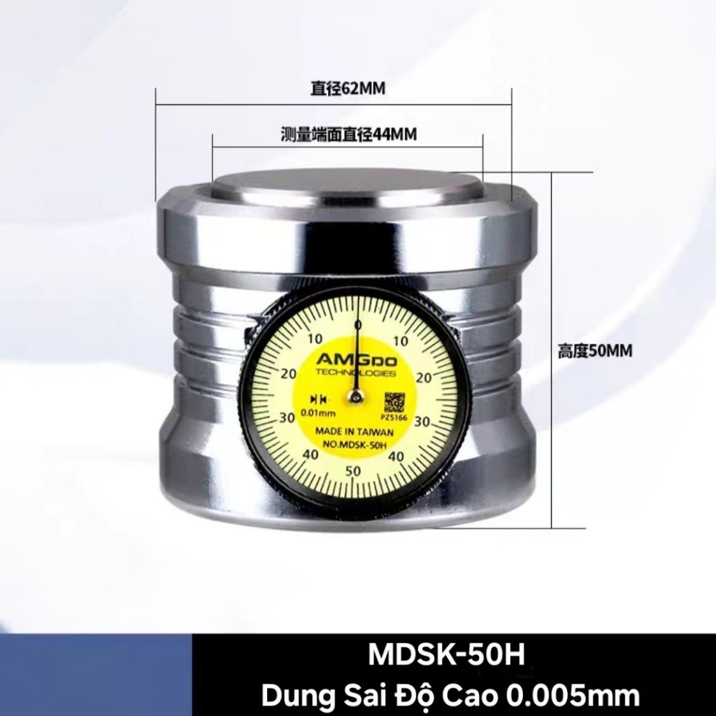 Đồng hồ AMGdo set dao trục Z máy CNC phân giải 0.01mm
