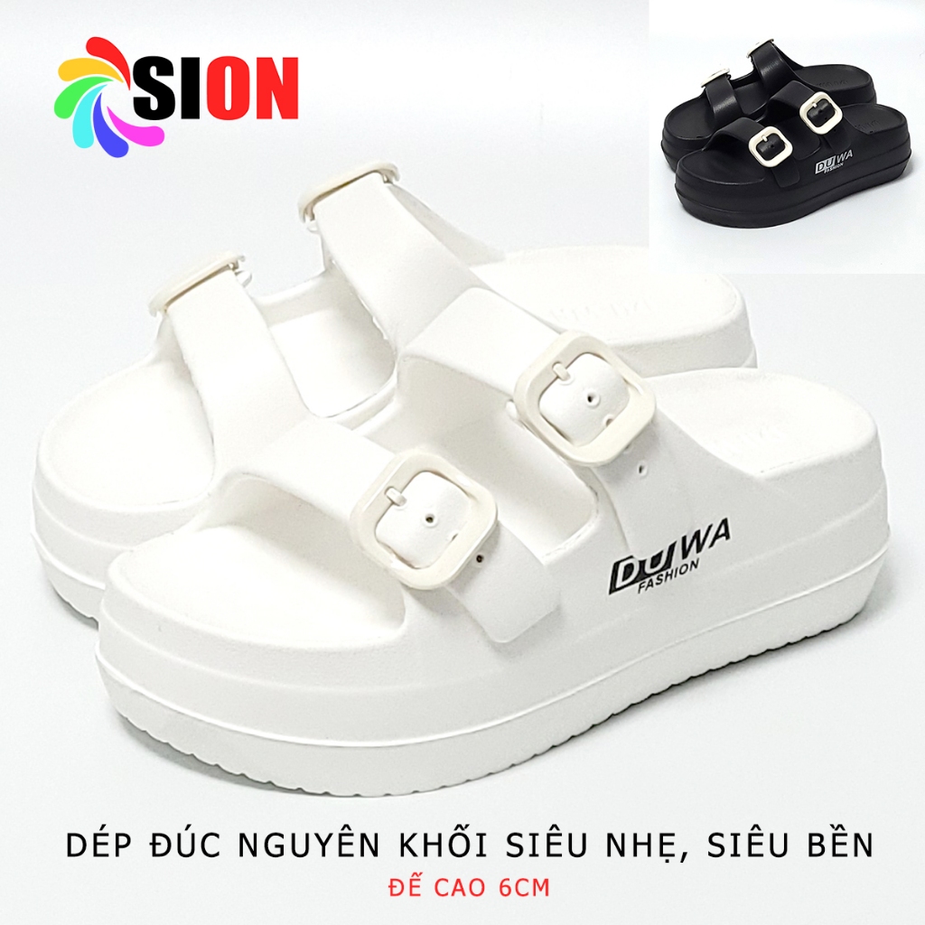 Dép Nữ Đúc Liền Khối Siêu Nhẹ Đế Cao 6cm DUWA - Hàng Chính Hãng - SP521