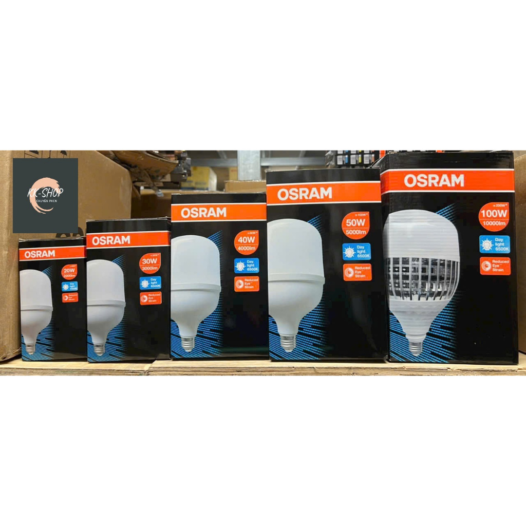 Bóng đèn LED TRỤ OSRAM T BULB  220V  E27 (20W / 30W / 40W / 50W / 100W)