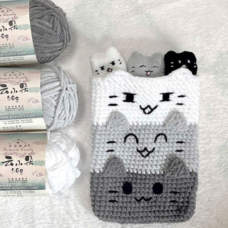 Len Nhung Susan Dolphin Mềm Mịn Móc Thú Cuộn 50gr