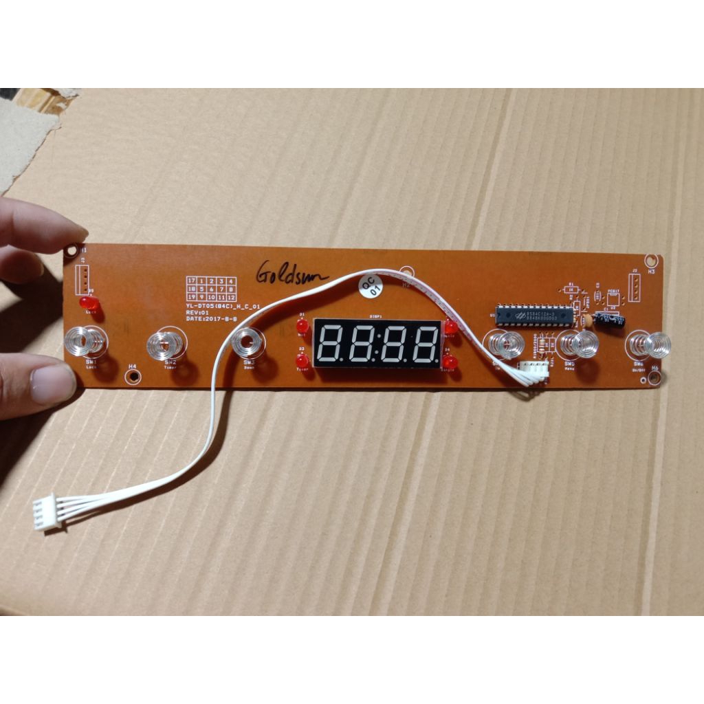 bo mạch điều khiển hiển thị của bếp đôi từ + hồng ngoại Goldsun CH-GYL05, CH-GYL26 mới 100%