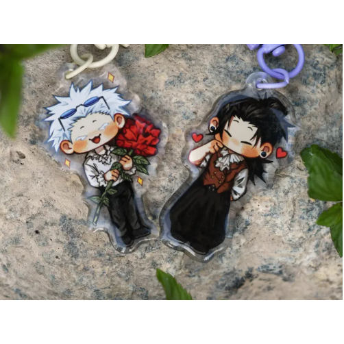 Fancy Gojo & Geto JJK Acrylic Charm/Keychain