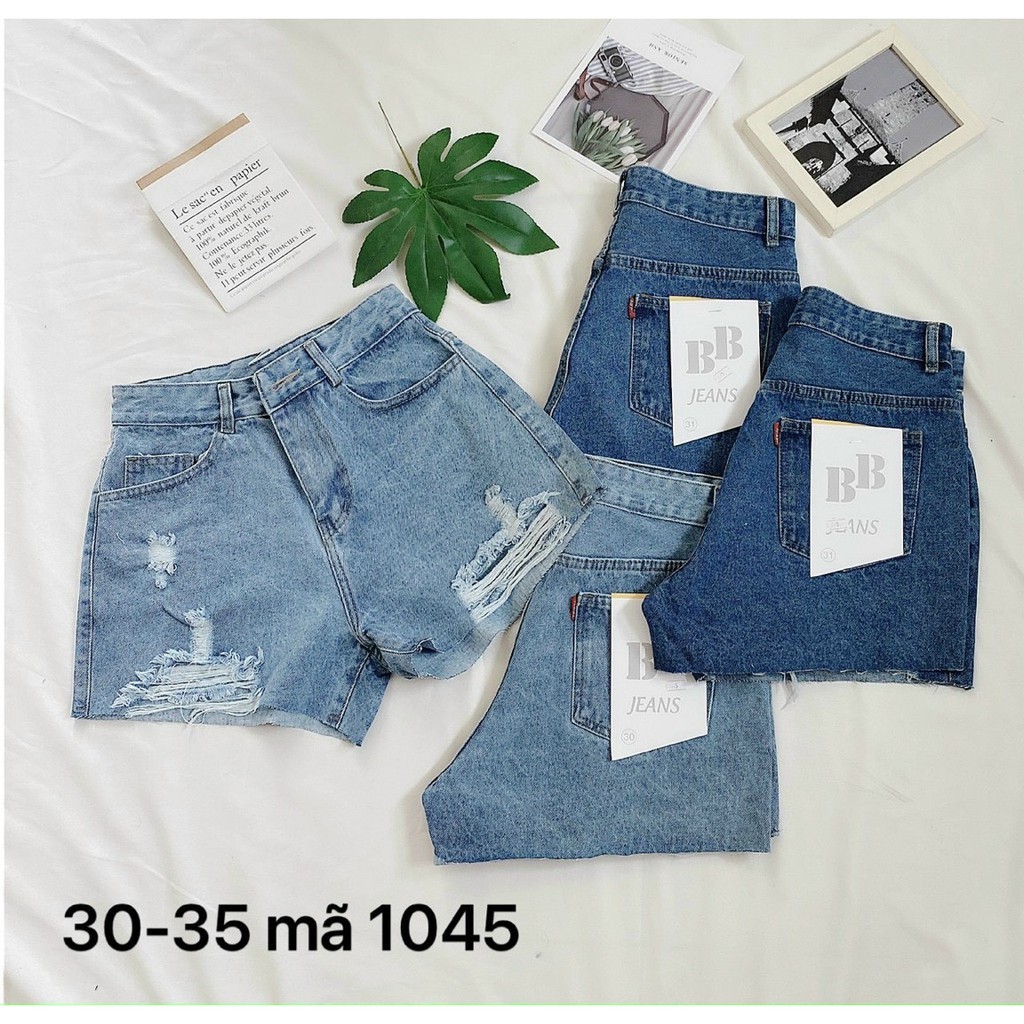 Quần Đùi Jeans Bigsize - Rách Hai Bên QJ1045