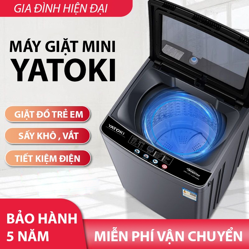 Máy giặt mini YATOKI PRO Tự động 100% giặt, vắt, sấy, khử khuẩn - Bảo Hành 5 Năm