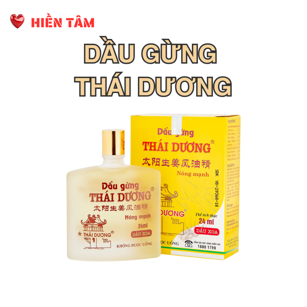 Dầu gừng thái dương (C/24ml)