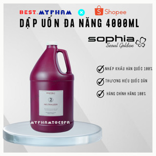 Dập Uốn Đa Năng Sophia Neutralizer 4000ml Uốn Nóng Uốn Lạnh Căng Mềm Sóng Mùi Thơm Bestmypham