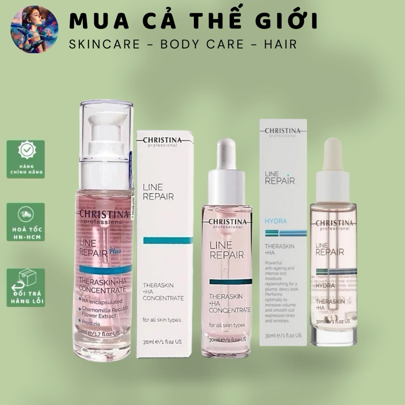  Serum HA Christina | Serum cấp nước trẻ hóa và phục hồi da Christina Line Repair Theraskin + HA Concentrate 