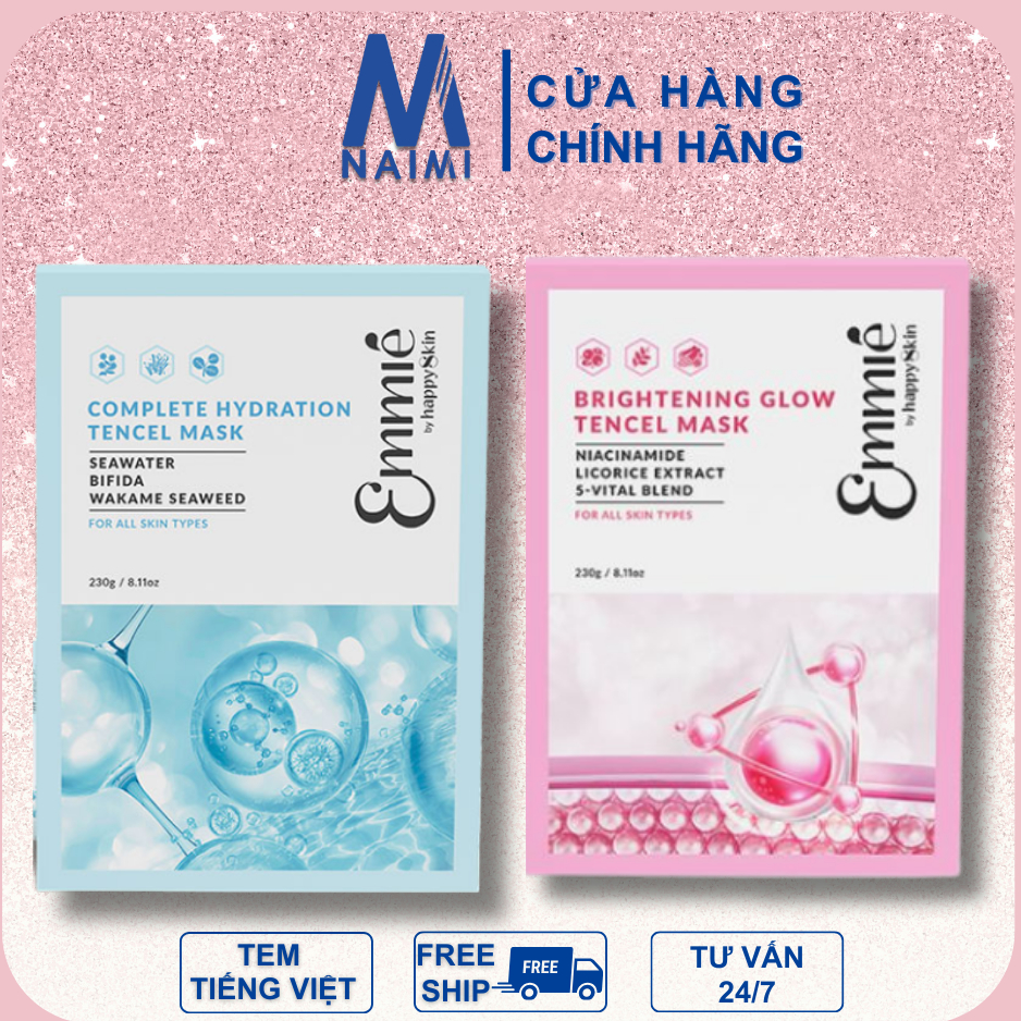 Mặt Nạ Emmié Brightening Glow Giấy TENCEL Dưỡng Sáng Và Tái Sinh Làn Da 23g