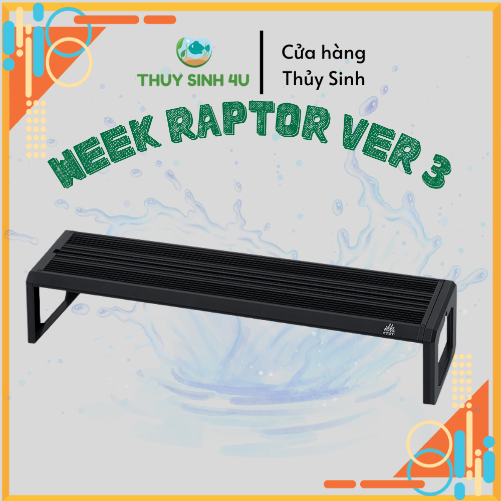 Đèn thủy sinh Week Raptor WRGB (3 in 1) - Đánh màu cây, cá cảnh cực đẹp