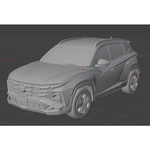 Mô hình ô tô Tucson resin - decor bàn làm việc- quà tặng người mê xe