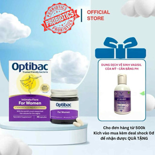  Men vi sinh Optibac tím  Optibac For Women  chuẩn nội địa UK 