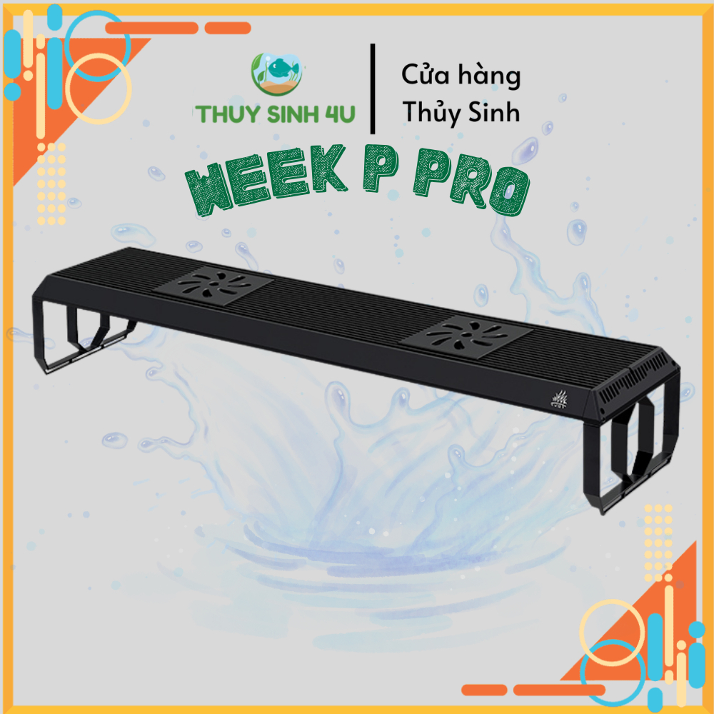 Đèn Week P Pro RGB-UVa cao cấp - đánh màu cây và cá siêu đỉnh
