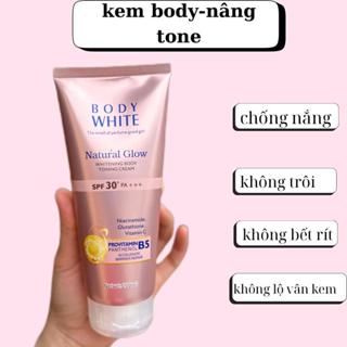 Body White Kem Body Nâng Tone 200ml Không Trôi Không Bết Rít Chống Nắng SPF30 PA+++ Dưỡng Trắng Da Mịn Màng