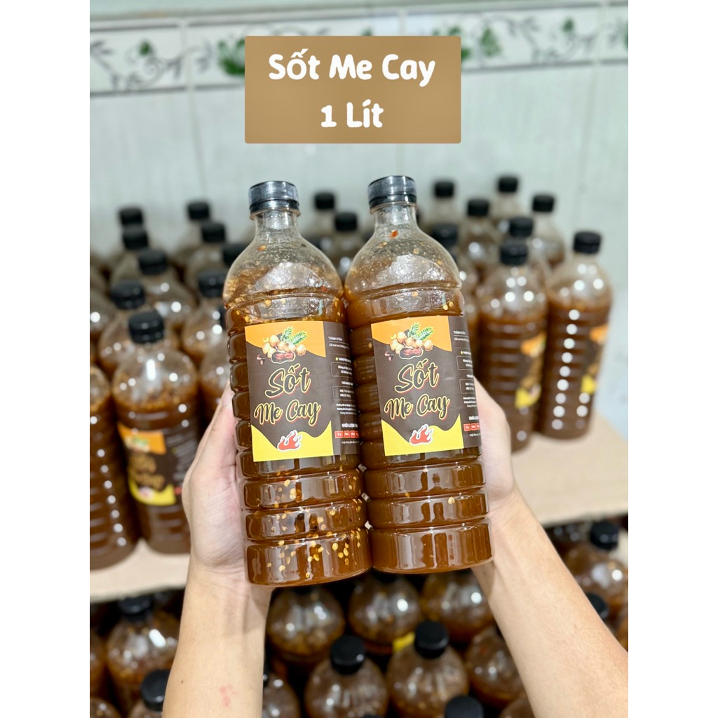 Chai 1kg  sốt me cay ( chai 1kg  )