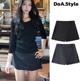   MỞ BÁN  Chân váy kẻ dáng A xẻ hai bên quần trong cùng chất DoA Casual  quần giả váy dáng ngắn fom ôm mặc thoải má 