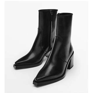  giày zip Boots nam Da bò nguyên tấm nhập khẩu đế cao su mũi vuông tăng cao 7cm bảo hành 1 năm 