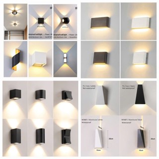 MM114-1 - Đèn gắn tường LED ngoài trời chiếu hắt 1 đầu trang trí  ngoại thất, nội thất xinh yêu