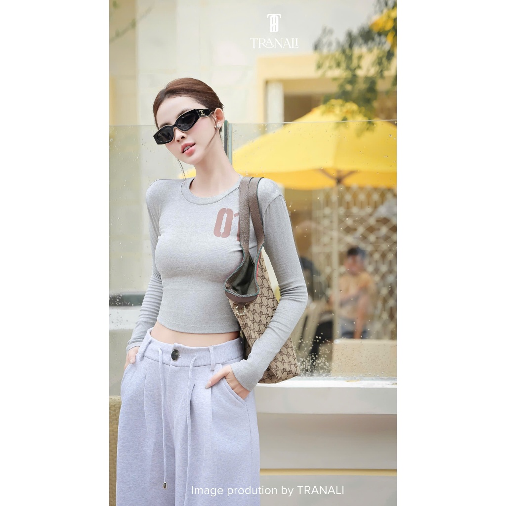 Hàng Trân Ali SET ÁO CROTOP TD 01 QUẦN SUÔNG Trân Ali