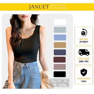 Áo Ba Lỗ Nữ Cotton Mềm Mại Thấm Hút Mồ Hôi   CÓ BIG SIZE   JANUET JB04 