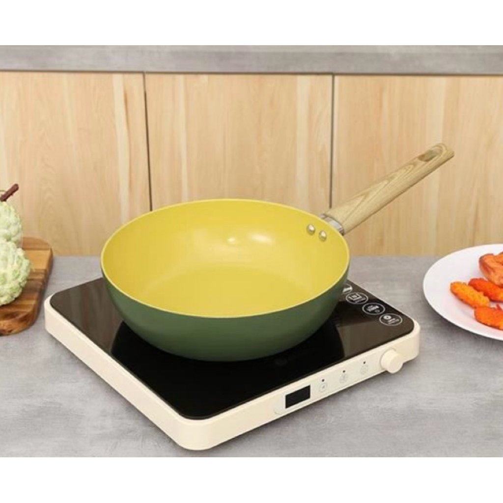 Chảo nhôm sâu chống dính đáy từ 26 cm Elmich Olive classic EL-5978OV26 - ELMICH CHÍNH HÃNG