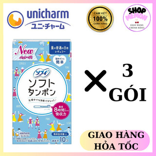 [3 hộp]Băng vệ sinh Sofy Tampon Regular- hộp 10 ống
