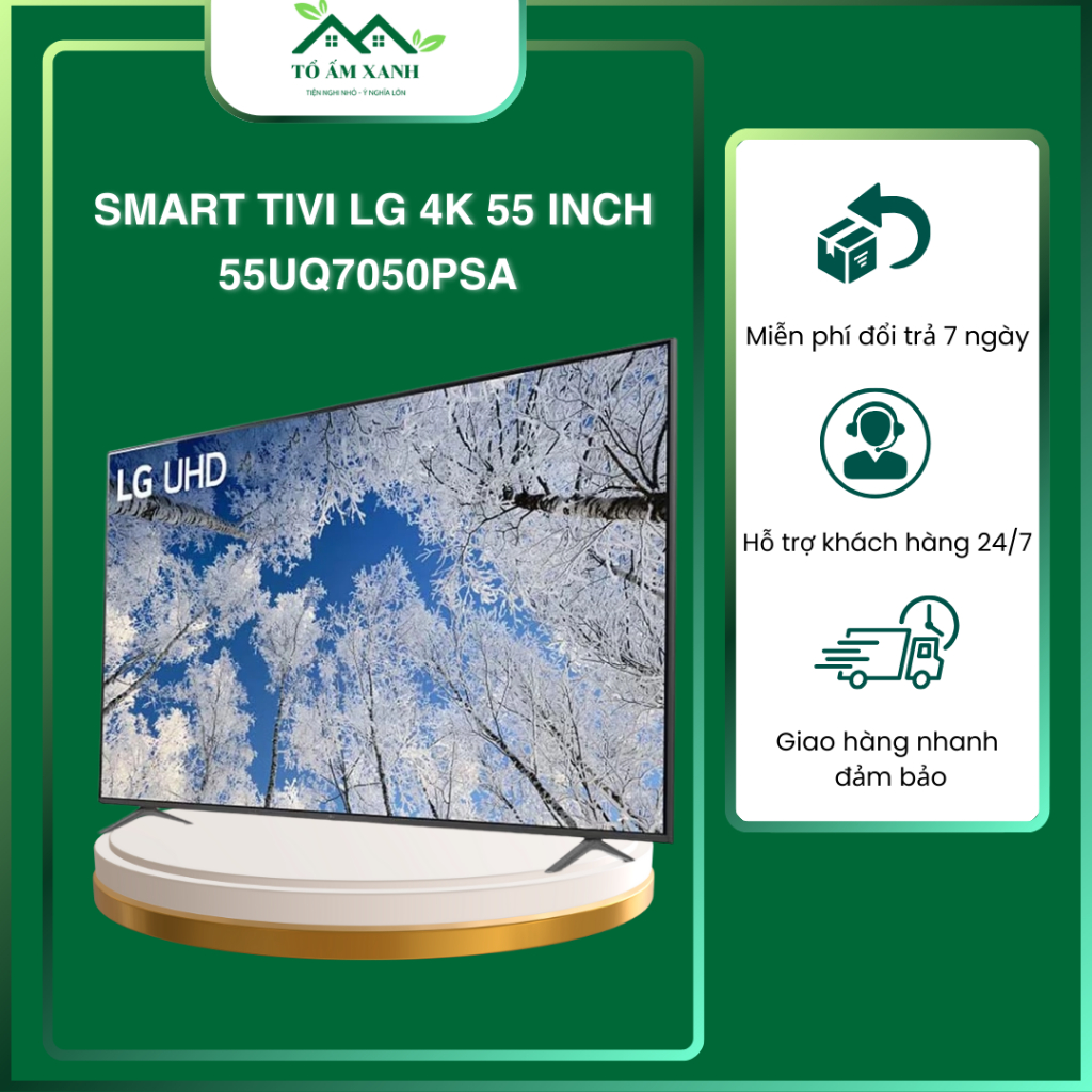 Smart Tivi LG 4K 55 inch 55UQ7050PSA - Hàng chính hãng