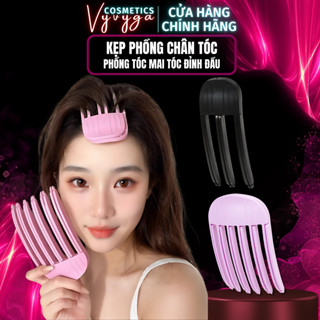 Kẹp phồng chân tóc Hàn Quốc 3 răng 6 răng hồng đen vyvyga, lược tạo phồng tóc mái cho nữ và nam giúp phồng chân tóc